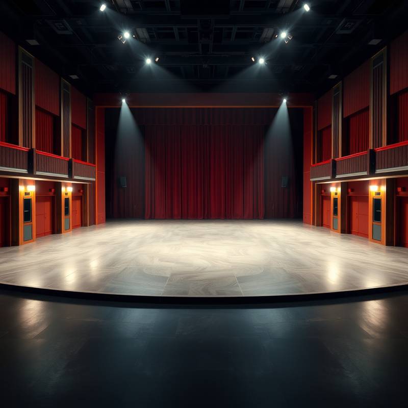 Empty stage for performance
